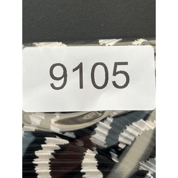 Zara Womens Zebra Print Ruched Ruffle Sleeve Top S Black & White Polyester NWT - Picture 9 of 9